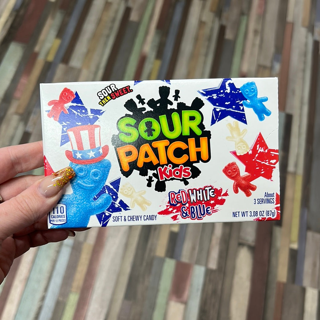 Sour Patch Kids Red, White & Blue Theatre Box - 87g