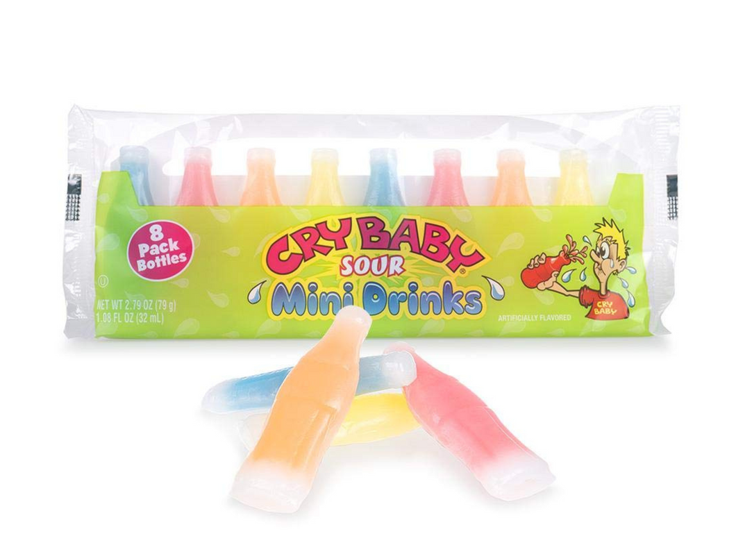Cry Baby Sour Mini Drinks 8 Pack - 79g