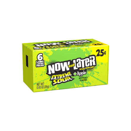 Now & Later Extreme Sour Apple - 26g