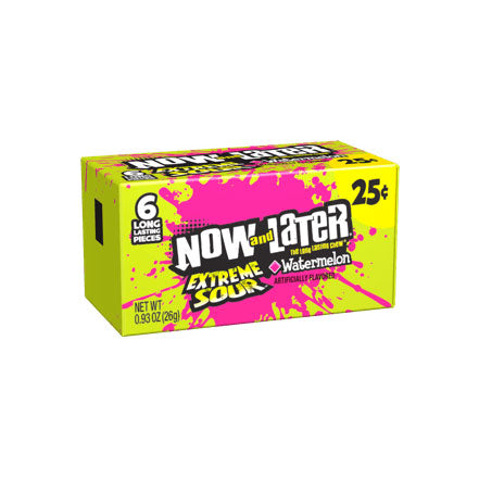 Now & Later Extreme Sour Watermelon - 26g