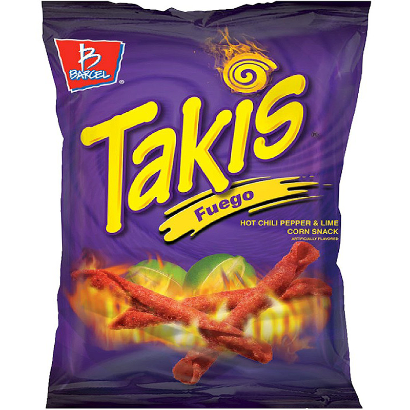 Takis Fuego Hot Chili Pepper & Lime Tortilla Chips - 56g