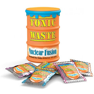 Toxic Waste Orange Sour Nuclear Fusion Candy Drum - 42g