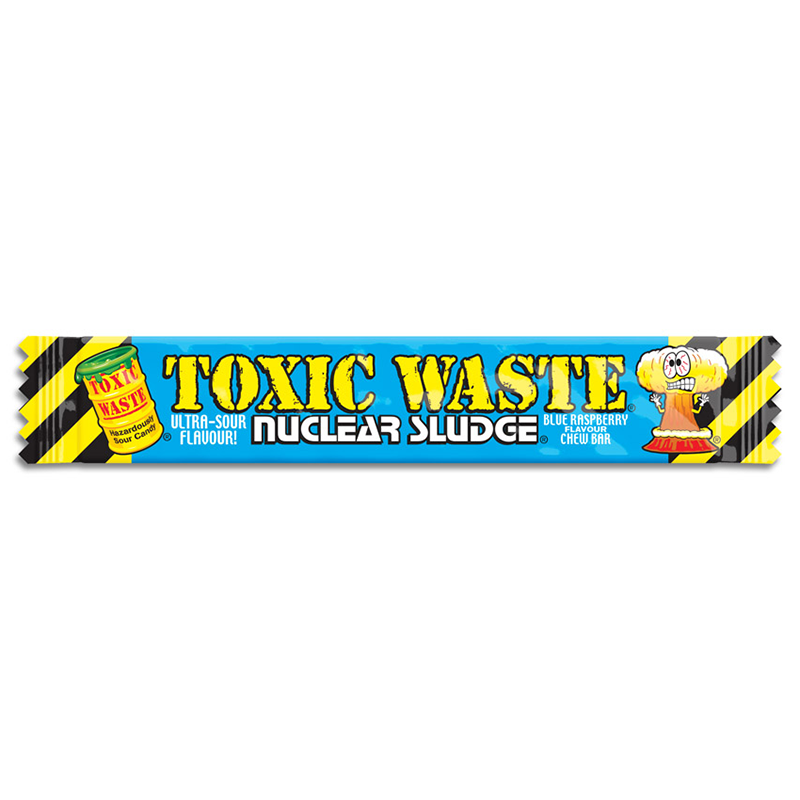 Toxic Waste Nuclear Sludge Sour Blue Raspberry Chew Bar - 20g
