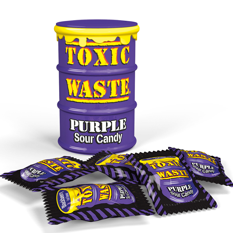 Toxic Waste Purple Sour Candy Drum - 42g