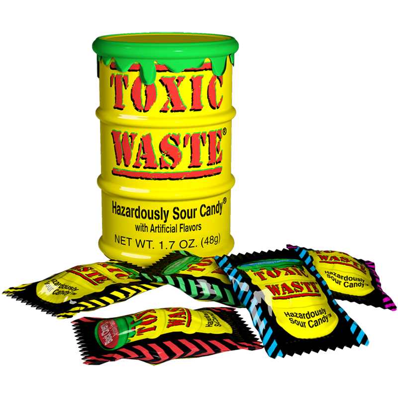 Toxic Waste Yellow Sour Candy Drum - 42g