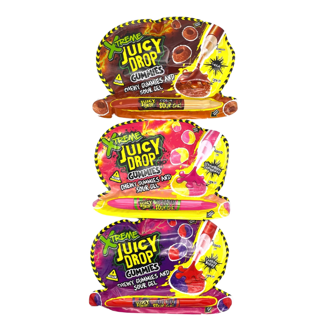 Juicy Drop Xtreme Gummies & Sour Gel - 57g